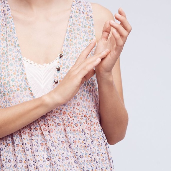 ANTHROPOLOGIE MAEVE VIOLETTA FLORAL SLIP DRESS - Picture 2 of 16